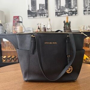 Michael Kors Black Saffiano Leather Tote